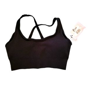 Zyia Black Angle Grid Performance Bra size Large
